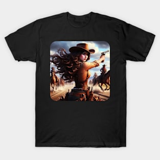 Western Era Oil Painting Art - Woman #12 T-Shirt